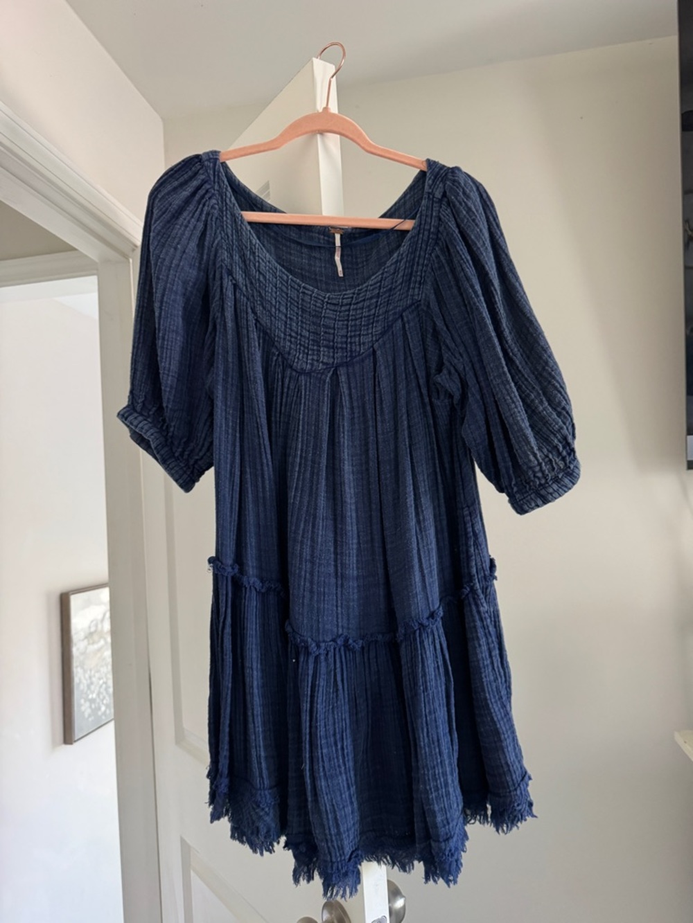 Free People Navy Blue Mini Dress